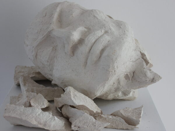 Skulptur Kopf Mönch 1