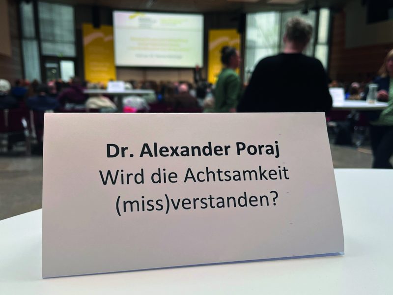 Beim Mindfulness Lab konnten die Teilnehmer mit den Mitwirkenden in den Austausch treten