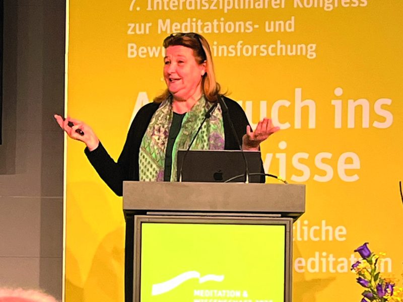 Prof. Dr. Tania Singer ist soziale Neurowissenschafterin am Max-Planck-Institut und sprach beim Kongress Meditation & Wissenschaft in Berlin 2025