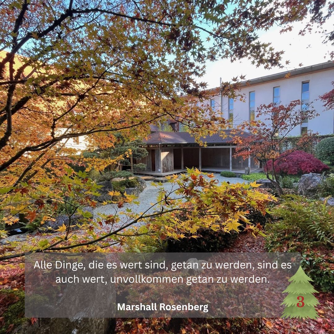 Benediktushof Advent Tag 3 Kontemplation, Zen, Meditation, Yoga