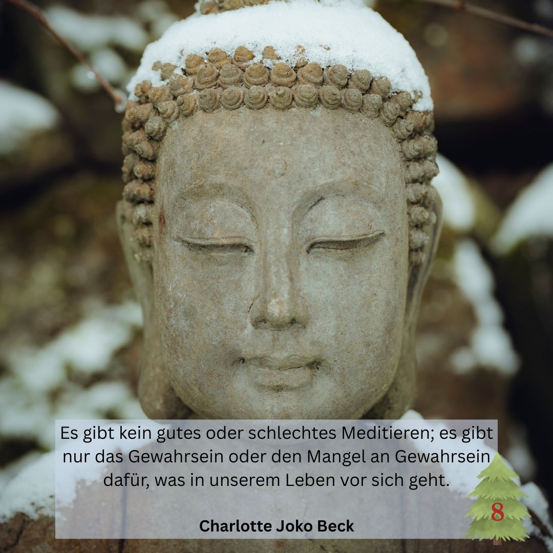 Benediktushof - 8. Dezember - Adventskalender Spiritualität Meditation Achtsamkeit
