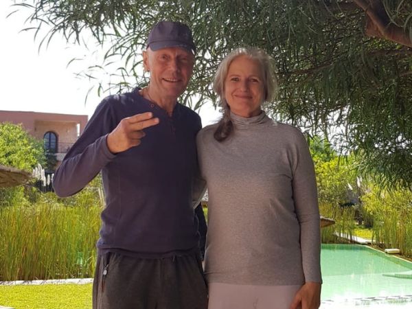 Benediktushof Zen@work 1 Zen-Meisterin Brigitte van Baren mit Paul Kohtes